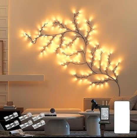 Glanciety Enchanted Willow Vine Lights led Tree Branch Light for Decoration Light Decoration at Home, Bedroom, Wall, Living Room