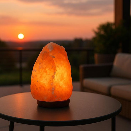 Glanciety Himalayan Salt Crystal Lamp – Natural Glow for Gentle Ambience & Calming Sleep